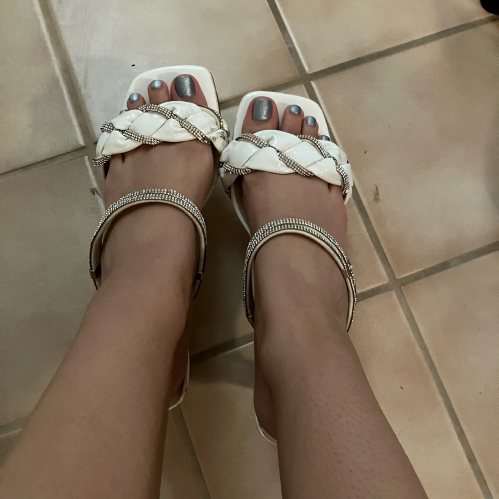 Used White Heels